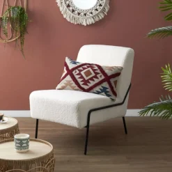 Coussin Déco Tufté Origine 30x50cm Multicolore