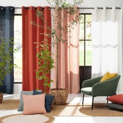 Coussin Déco Uni Angelia 40x40cm Jaune