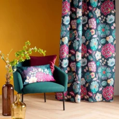 Coussin Déco Velours Winteria 30x50cm Bleu