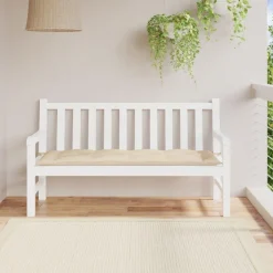 Coussin de banc de jardin beige 150x50x7 cm tissu oxford