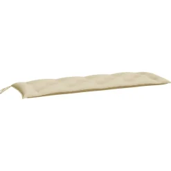 Coussin de banc de jardin beige 150x50x7 cm tissu oxford