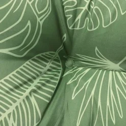 Coussin de banc de jardin motif de feuilles 180x50x7 cm