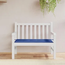 Coussin de banc de jardin bleu royal 120x50x3 cm tissu oxford