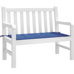 Coussin de banc de jardin bleu royal 120x50x3 cm tissu oxford