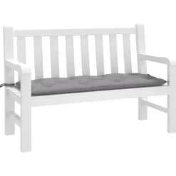 Coussin de banc de jardin gris 120x50x7 cm tissu oxford