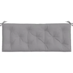 Coussin de banc de jardin gris 120x50x7 cm tissu oxford