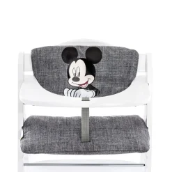 Coussin de chaise haute en bois Highchair Pad Deluxe Mickey Gris