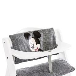 Coussin de chaise haute en bois Highchair Pad Deluxe Mickey Gris