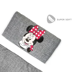 Coussin de chaise haute en bois Highchair Pad Deluxe Minnie Mouse Gris