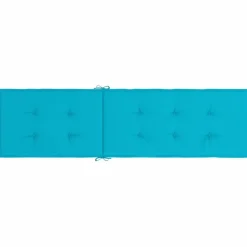 Coussin de chaise longue turquoise tissu oxford