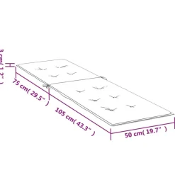 Coussin de chaise longue turquoise tissu oxford