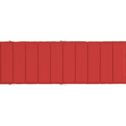 Coussin de chaise longue rouge 186x58x3 cm tissu oxford