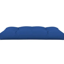 Coussin de palette bleu royal 120x80x12 cm tissu