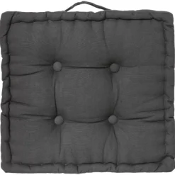 Coussin de Sol Dorian 40x40cm Gris Foncé