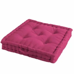 Coussin de Sol Pacifique 60x60cm Framboise