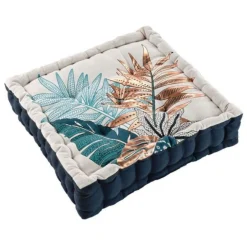 Coussin de Sol Déco Alianor 45x45cm Naturel