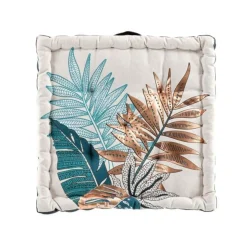 Coussin de Sol Déco Alianor 45x45cm Naturel