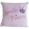 Coussin enfant design Princess - L. 40 x l. 40 cm - Rose