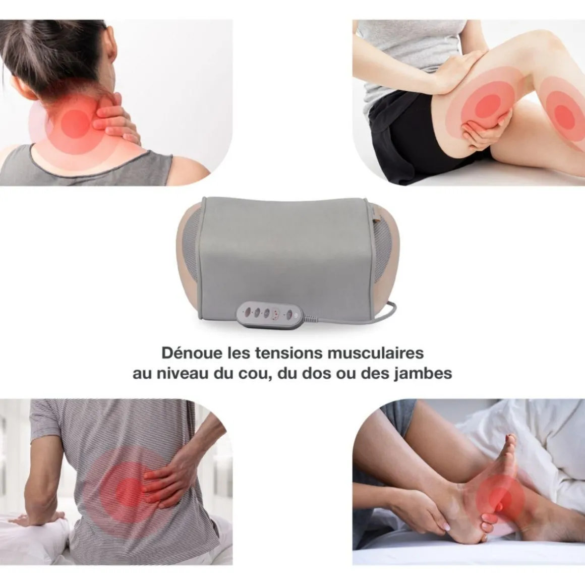 Coussin massant chauffant ECM1 eden cushion