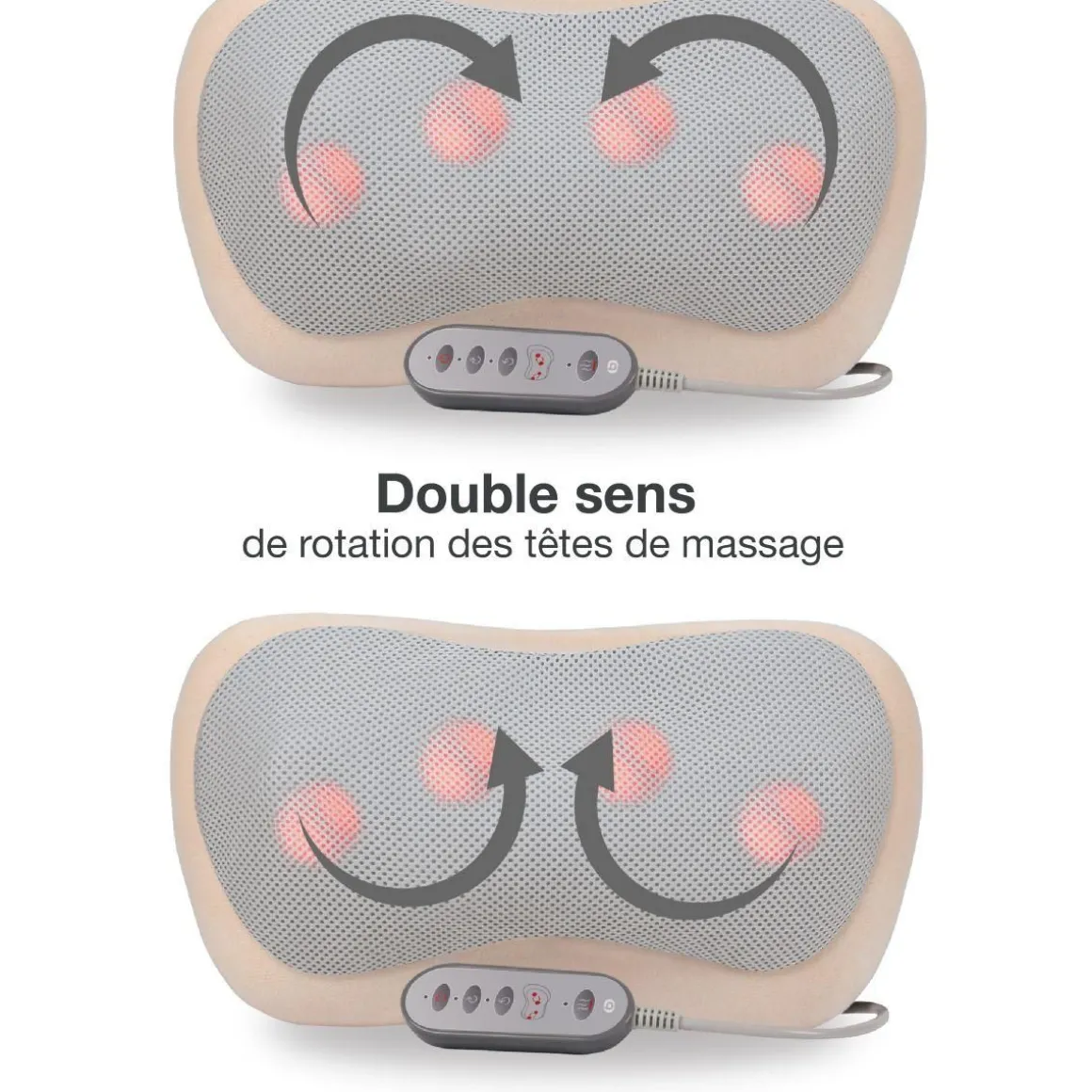 Coussin massant chauffant ECM1 eden cushion