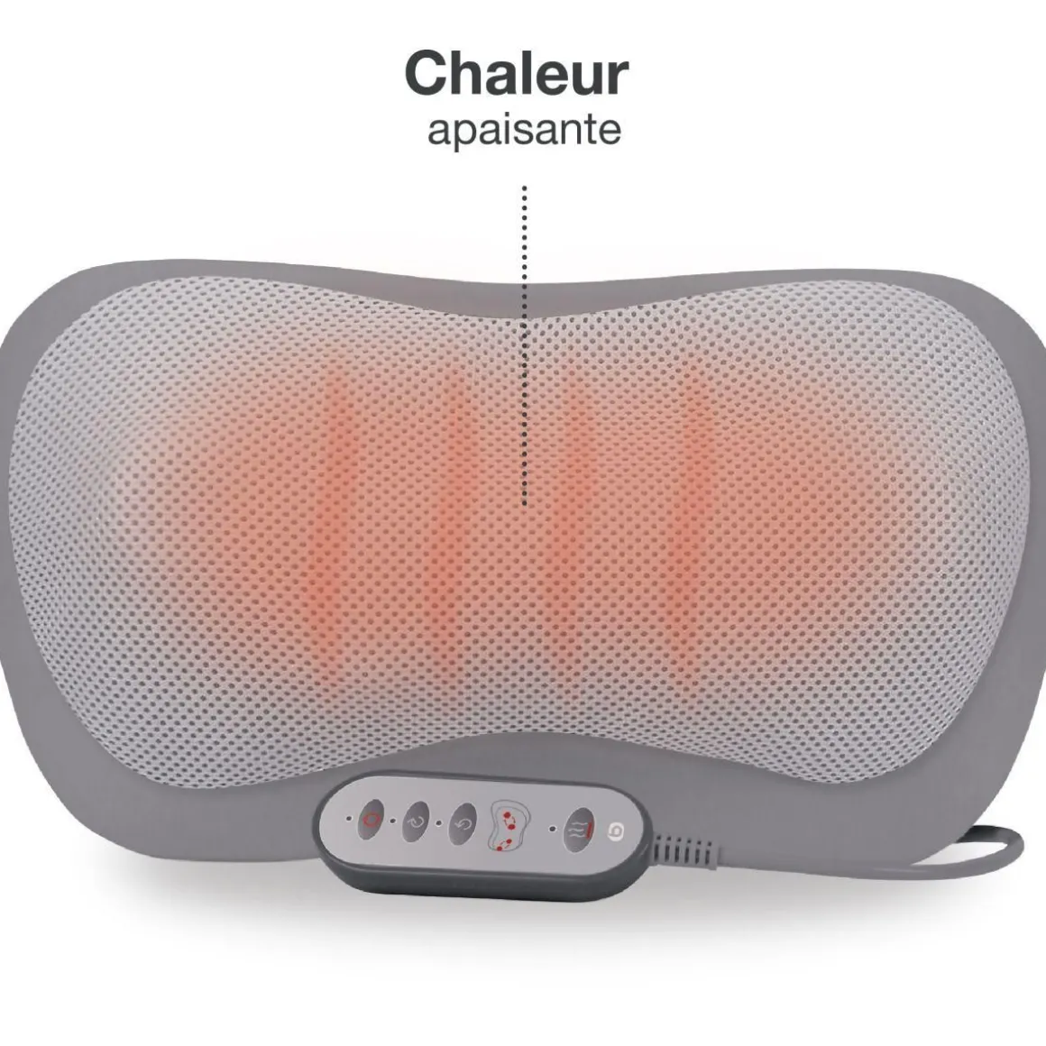 Coussin massant chauffant rechargeable eden