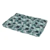 Coussin palette de jardin déco feuilles foncé 120 x 80 x 8 cm - Jardideco