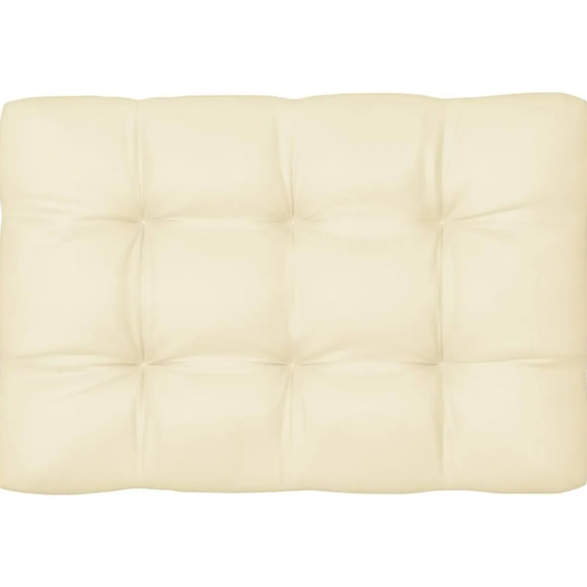 Coussins de canape palette lot de 7 Creme