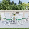 Coussins de chaise jardin lot de 6 vert 40x40x3 cm tissu oxford