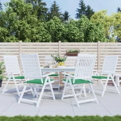 Coussins de chaise jardin lot de 6 vert 40x40x3 cm tissu oxford