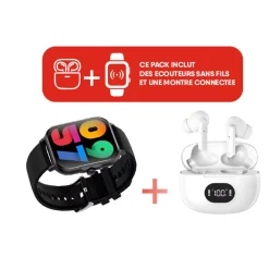 Écouteurs CrossBuds TWS + Montre connectée Swatch CR36