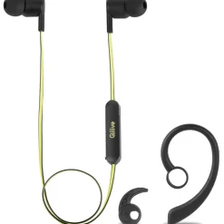 Écouteurs Q1668 Sport Bluetooth Noir et Jaune réflectif