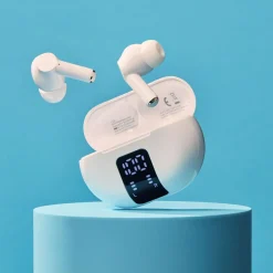 Écouteurs Q1421 TWS écran LED - Blanc
