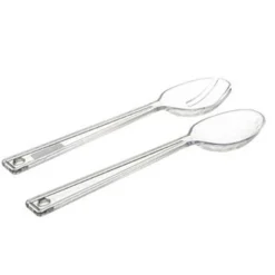 Couverts à Salade Green 29cm Transparent