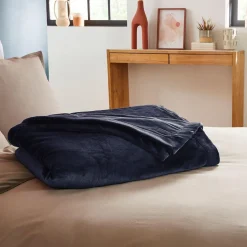 Couverture Polaire Extra Douce Coloris Bleu