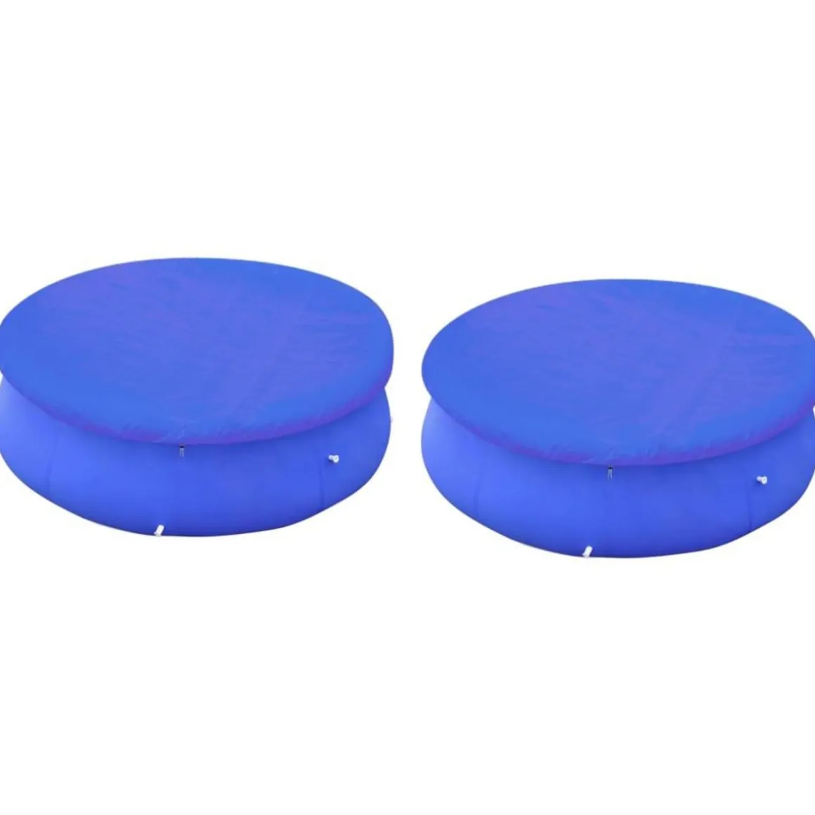 Couvertures de piscines rondes hors sol de 300 cm 2 pcs