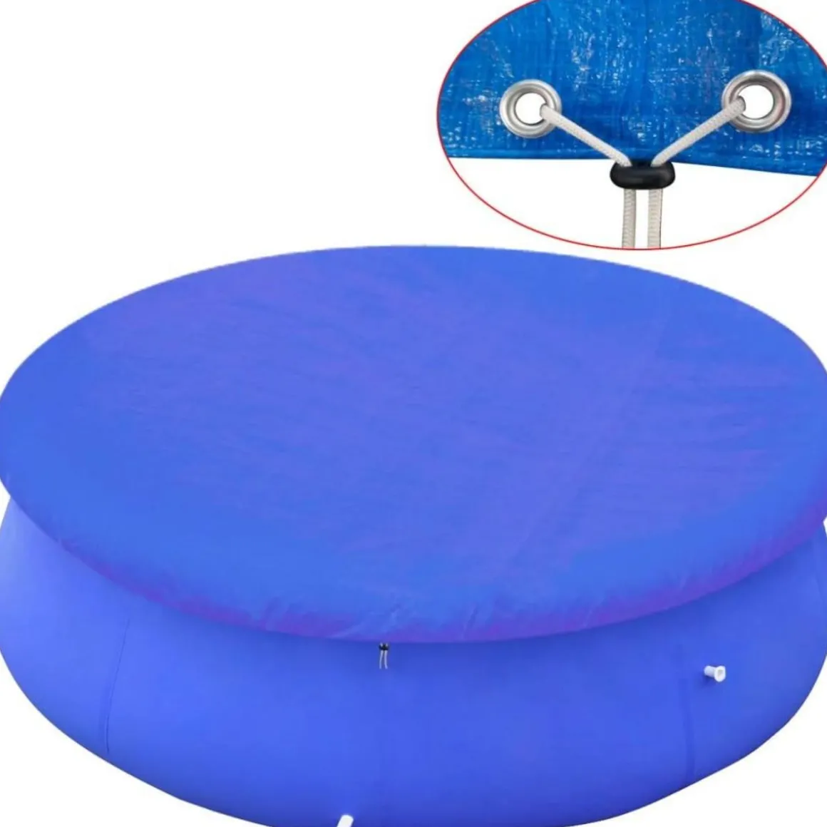 Couvertures de piscines rondes hors sol de 300 cm 2 pcs