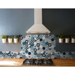 Crédence adhésive carreaux en aluminium Exa