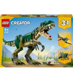 Creator 31151 - T-Rex - Dinosaure Jouet à Transformer en Tricératops ou en Ptérodactyle - Set de Construction
