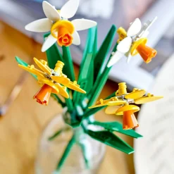 Creator 40747 Les Jonquilles, Kit de Construction de Fleurs Artificielles, Cadeau pour Adolescentes et Enfants