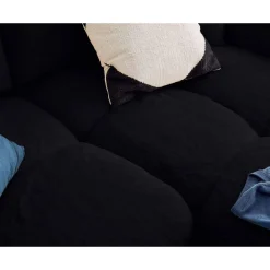 Crocus - canapé d'angle réversible - 4 places - convertible avec coffre - en fausse fourrure