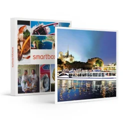 Croisière gourmande d'1h45 sur la Seine avec dîner Menu 3 plats sur le Paris en Scène - Coffret Cadeau Gastronomie