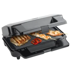 Croque-gaufre-gril 3en1 900w noir/inox - asg90xxl