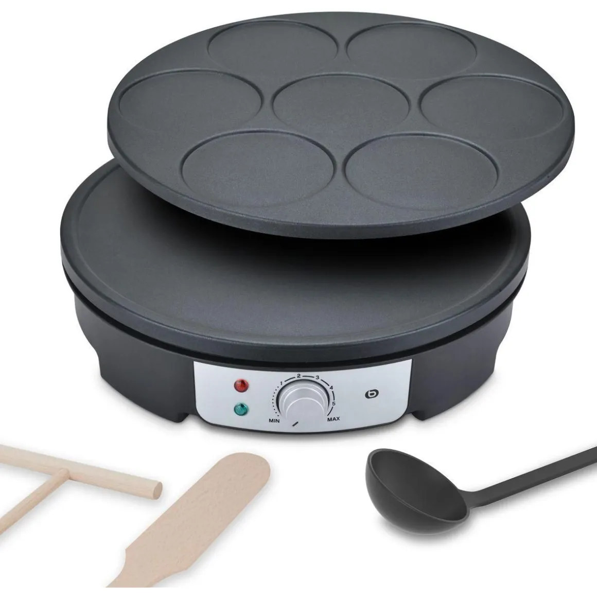 Crêpière ECPM4 2 en 1 grande crepe et mini crepes