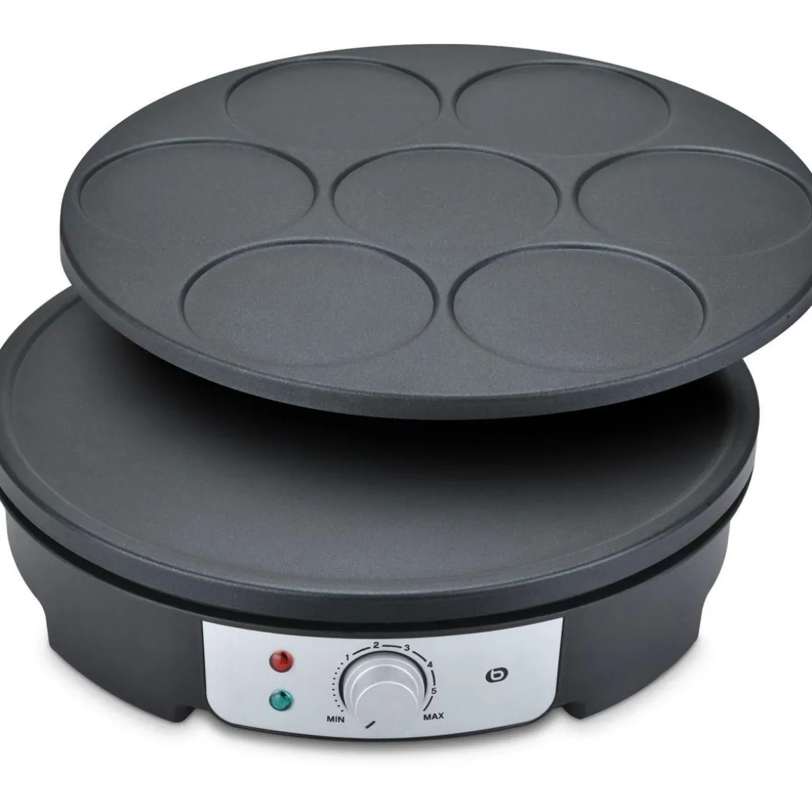 Crêpière ECPM4 2 en 1 grande crepe et mini crepes