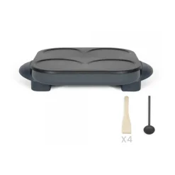 Crêpière 1500w 4x12cm gris - DOC266G