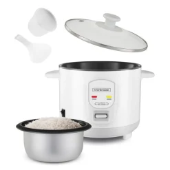 Cuiseur à Riz Métal 8 Personnes Avec Cuve Anti Adhésive Japan Kitchencook