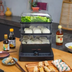 Cuiseur vapeur 3 paniers 1200w - DOC300