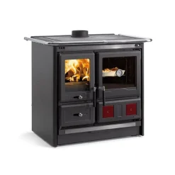 7015438-CUISINIERE A BOIS - ROSA L 5.0 - ACIER NOIR ANTHRACITE NORDICA - ROSAL5.0ACIERNOIRANTHRACI