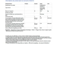 Cuisinière induction FCI553GCSA, 50 cm, 3 foyers induction, Four multifonction