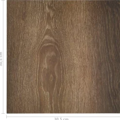 Dalles de plancher autoadhesives 55 pcs PVC 5,11 m^2 marron